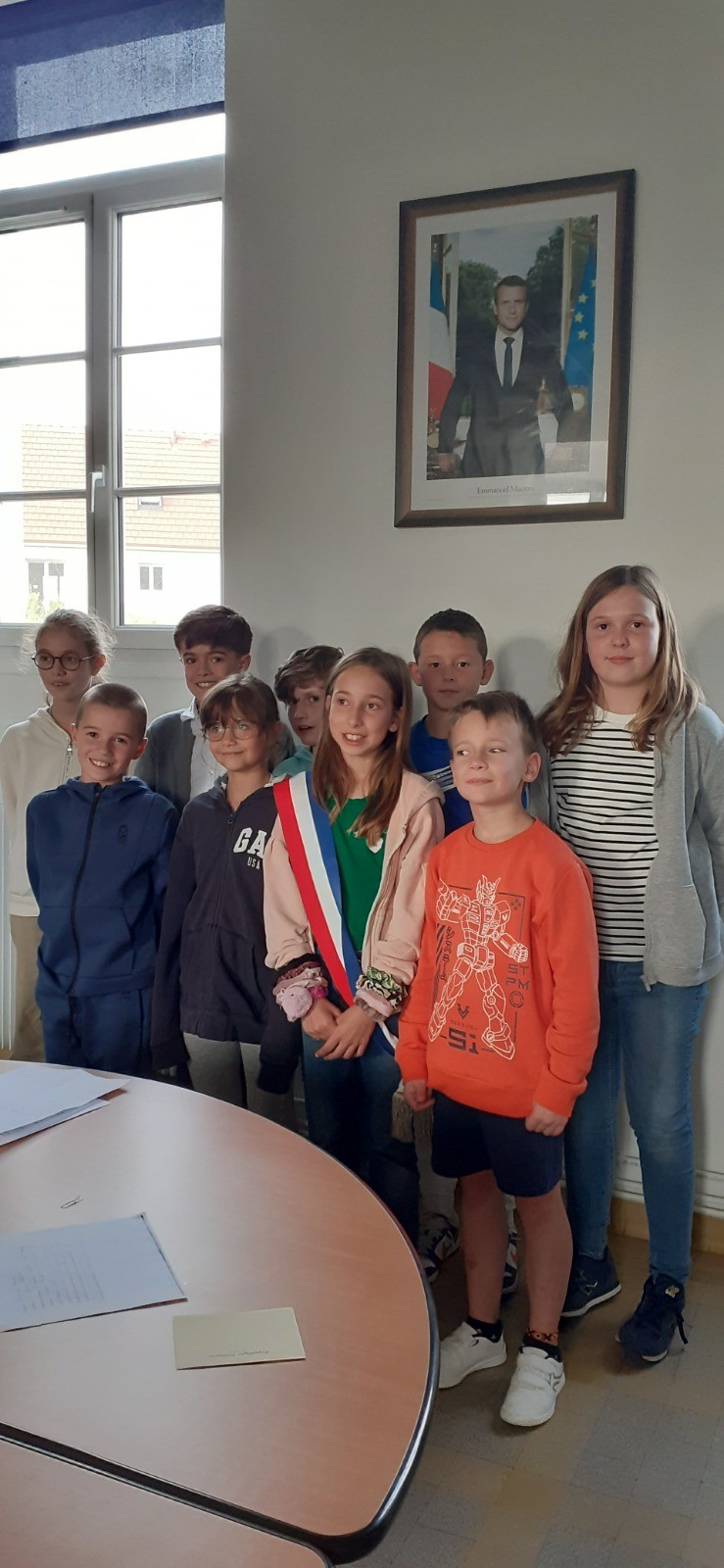 Conseil municipal des enfants de VAL d'ARRY après la désignation du nouveau maire