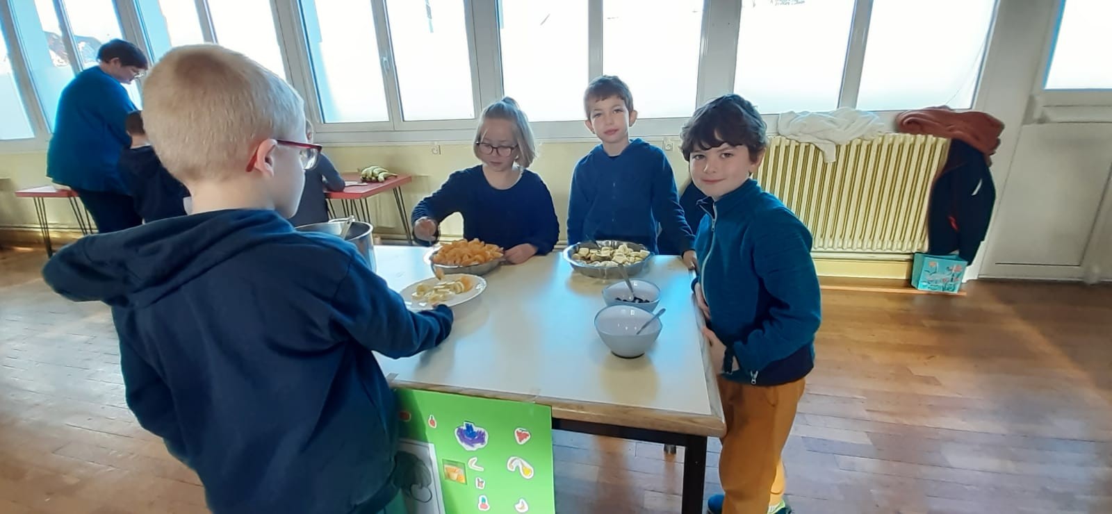 Dégustation petit déjeuner des garçons