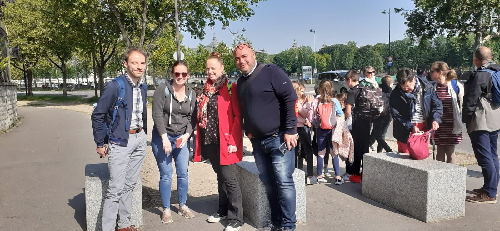 Equipe adminitrative avec Jérémie DESGUEE