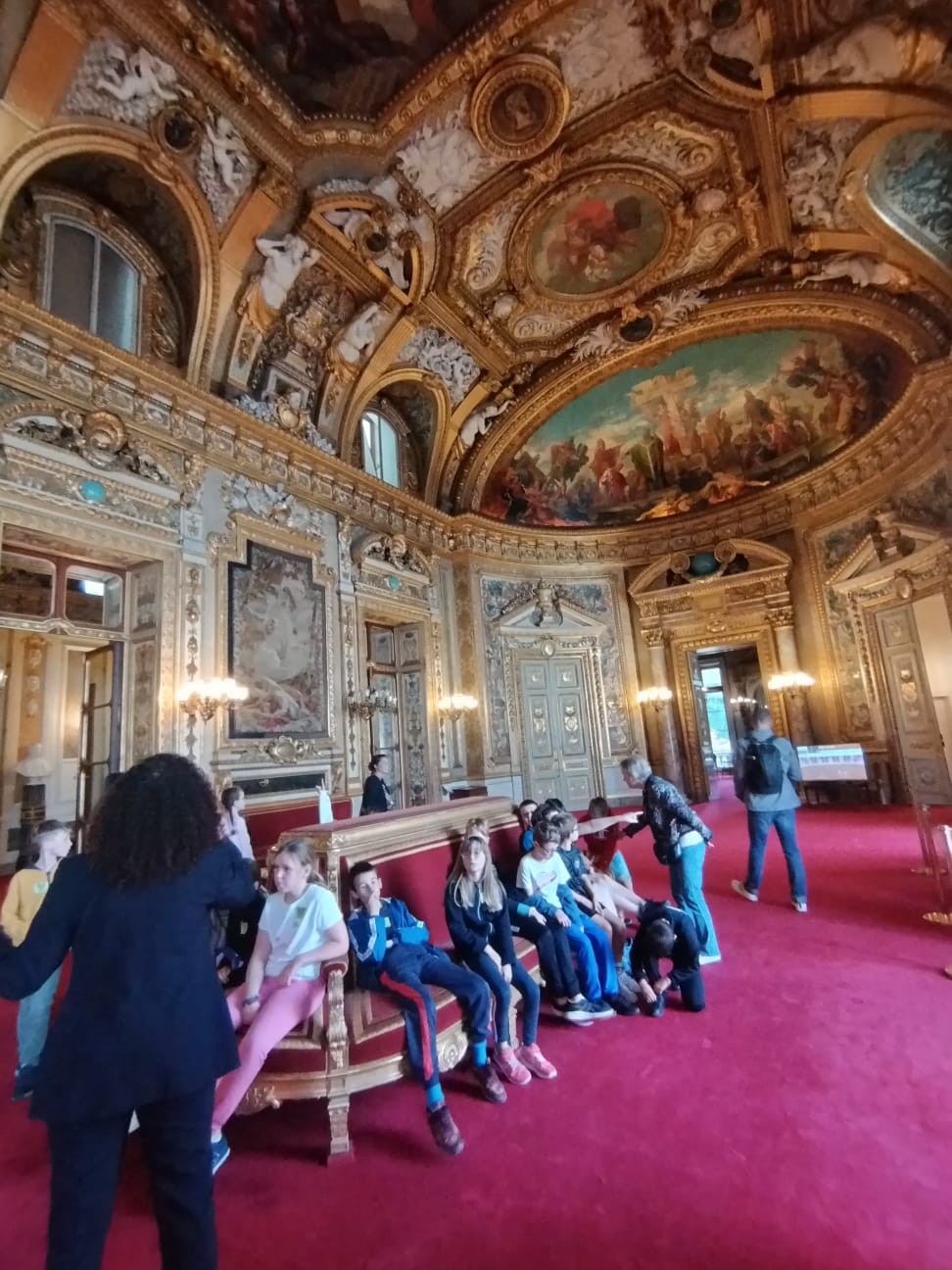 Groupe de VAL d'ARRY dans la salle des conférences du sénat