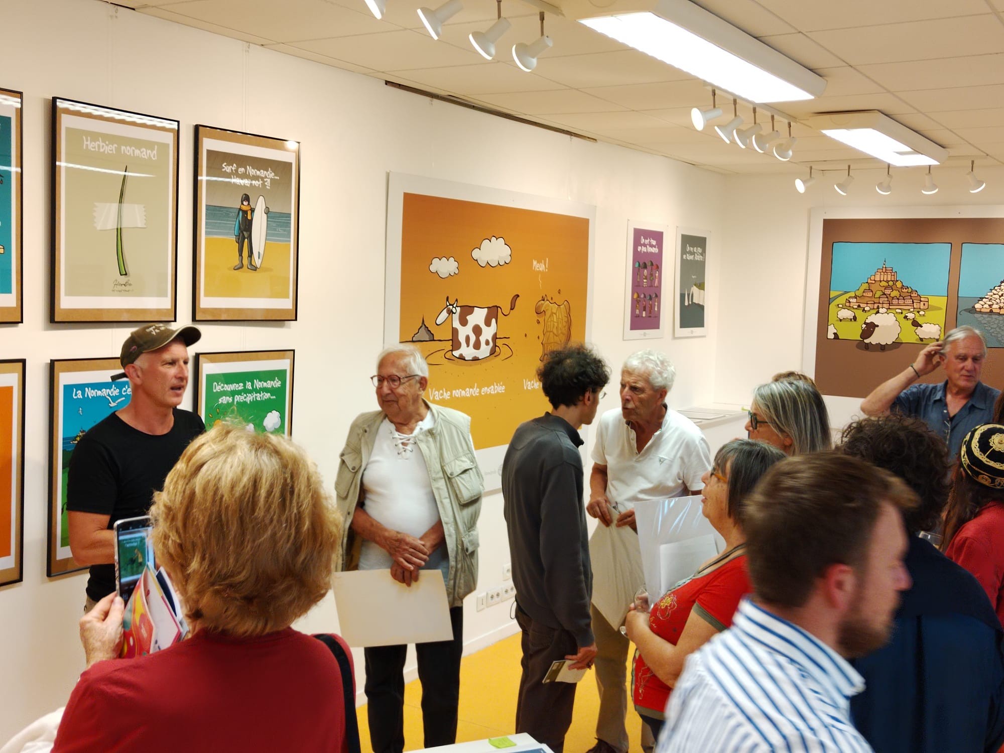 Vernissage presentation de l exposition par sylvain guchard