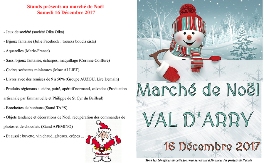 2017 marche de noel val d arry