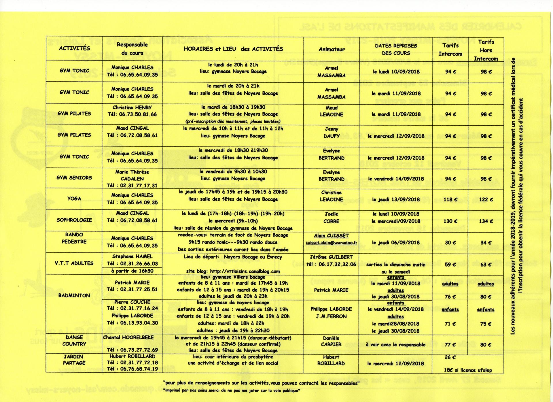 2018 2019 asl activité sportive proposée verso