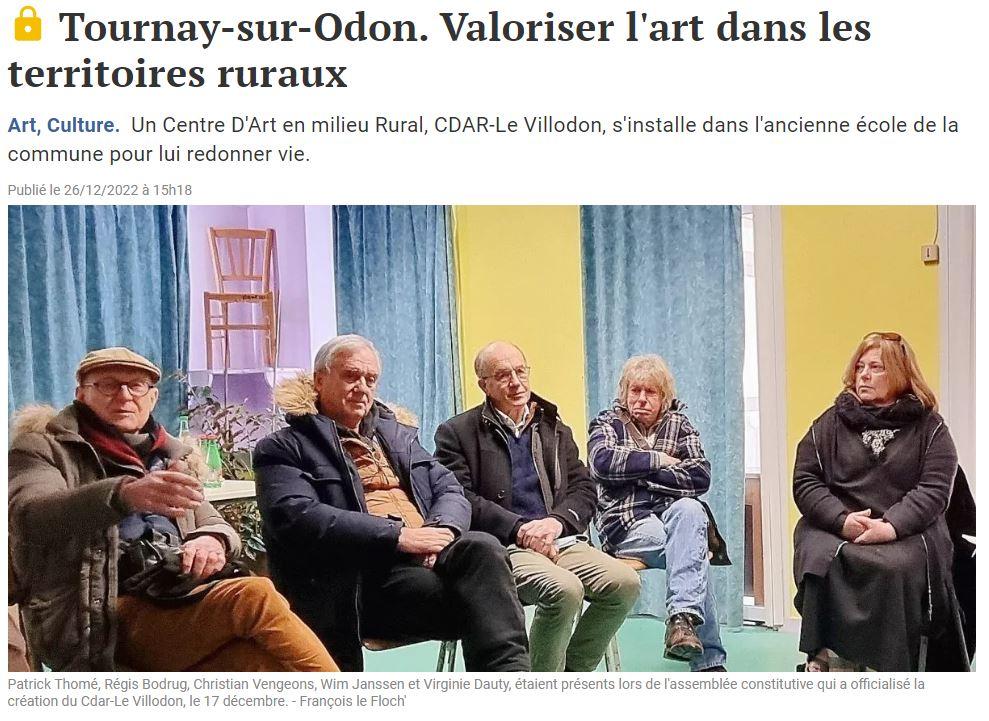 Manche Libre : article sur la création du CDAR