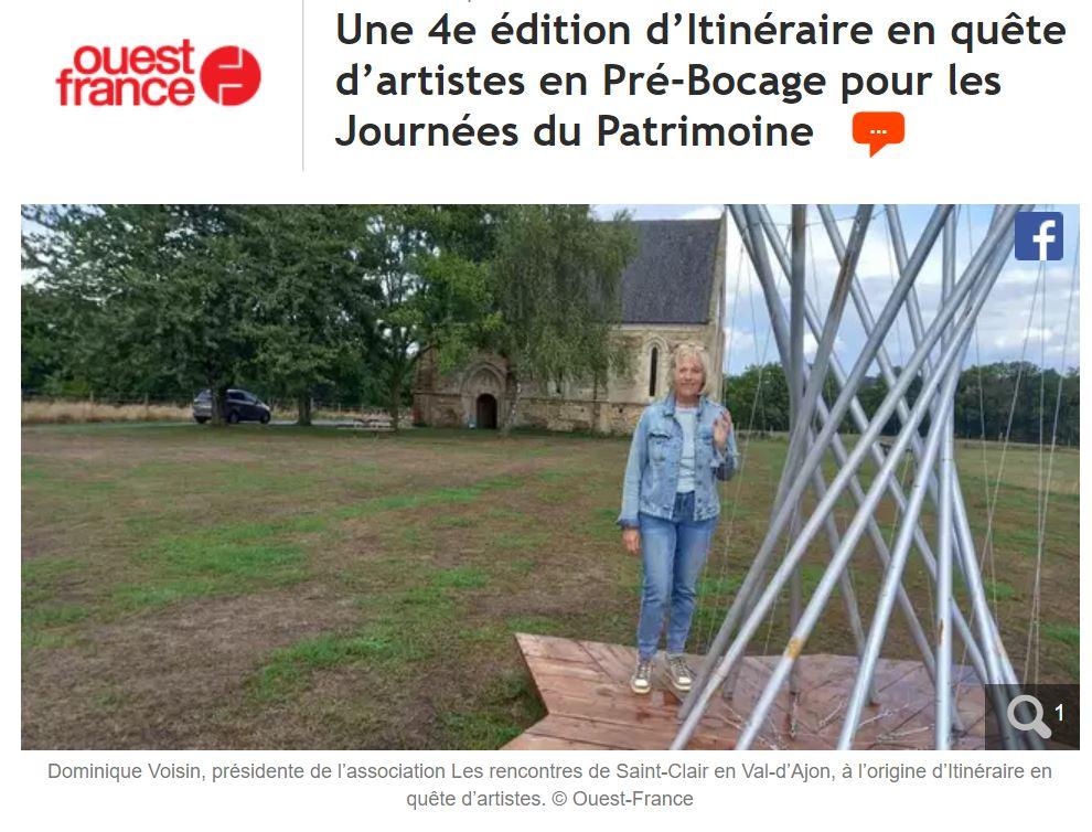 20220916 article ouest france 4eme edition en quete d artiste photo