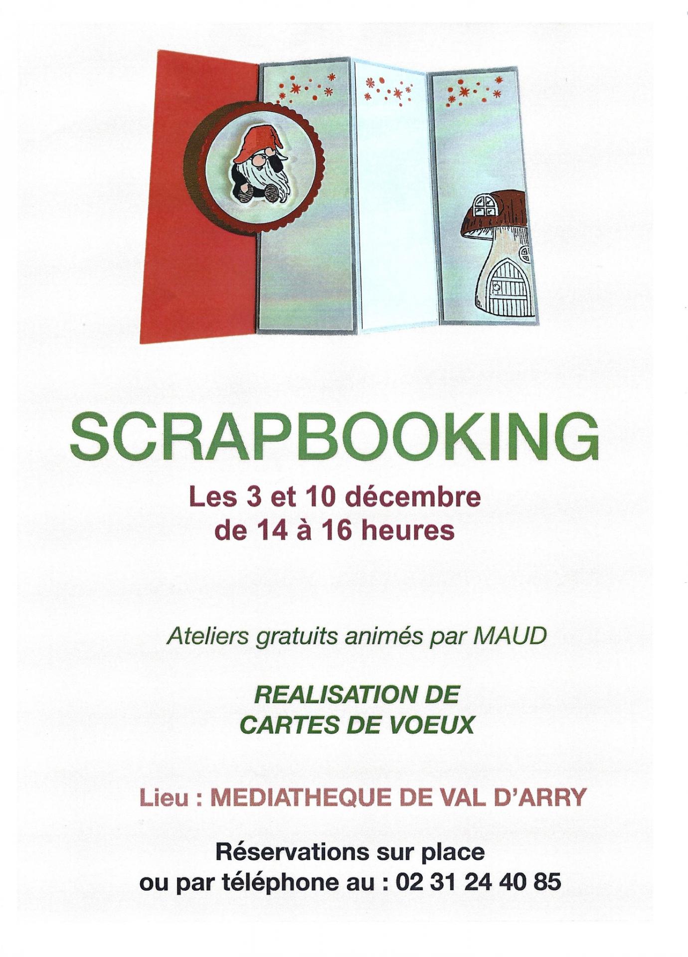 20221119 scrapbooking realisation de carte de voeux