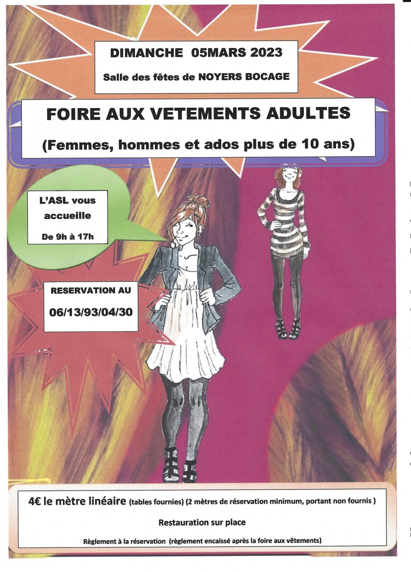 20230119 foire aux vetements du 05 mars