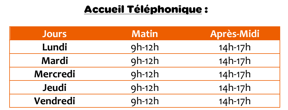 Accueil telephonique pbi