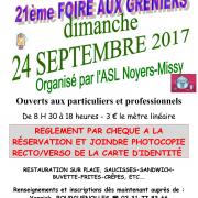 Affiche foire aux greniers 2017