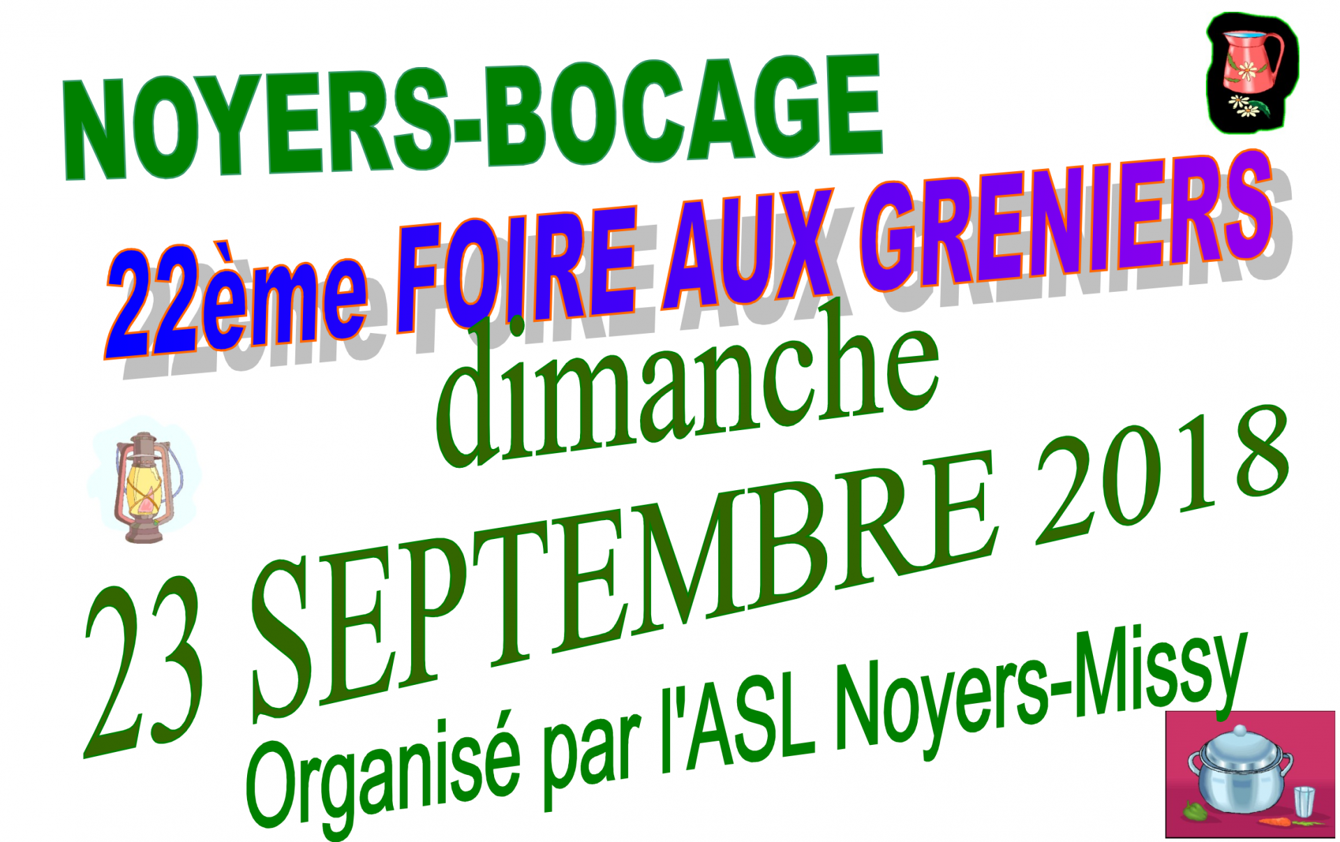 Affiche foire aux greniers entete