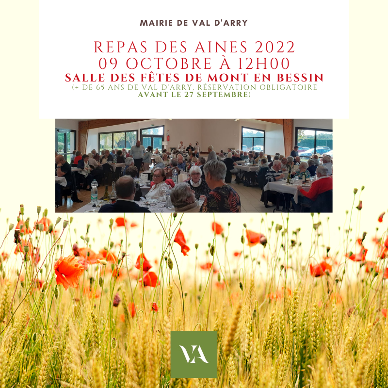 Affiche repas des aines 2022