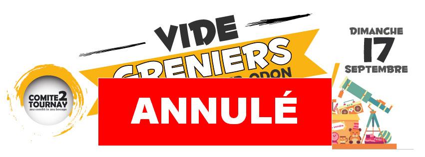 Annulation du vide grenier de tournay 2023