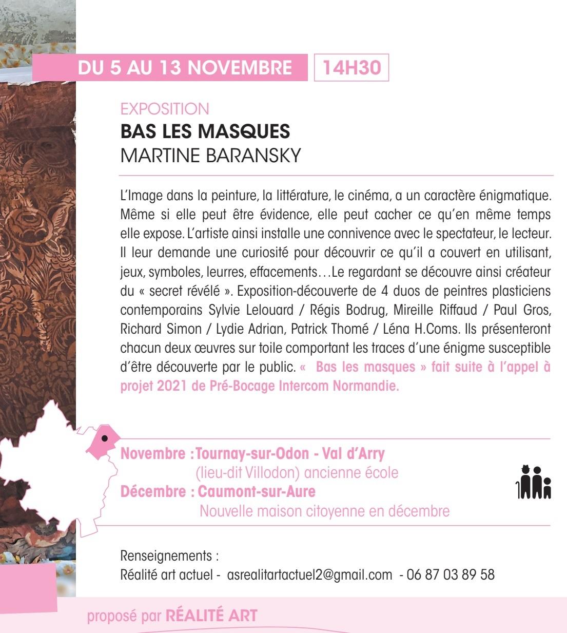 Bas les masques a l ecole de tournay du 5 au 13 novembre 2022 description