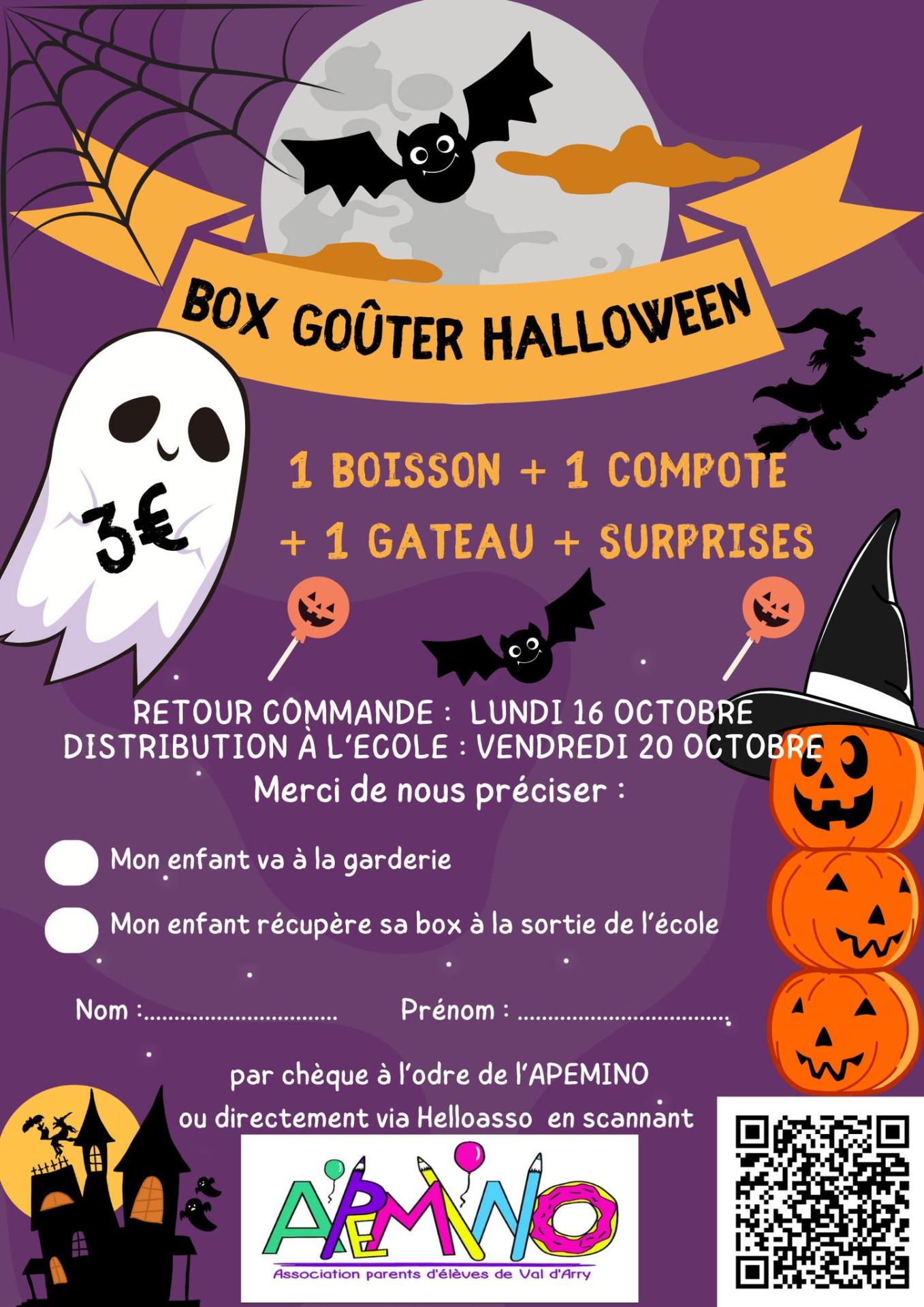 Box gouter halloween apemino 2023