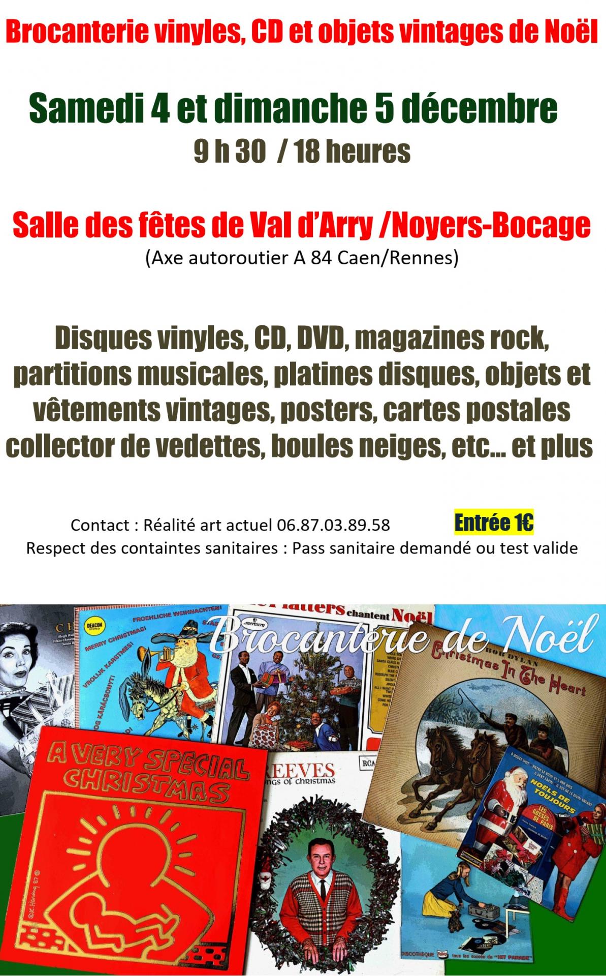 Brocanterie vinyles de noel 2021 val d arryaffiche