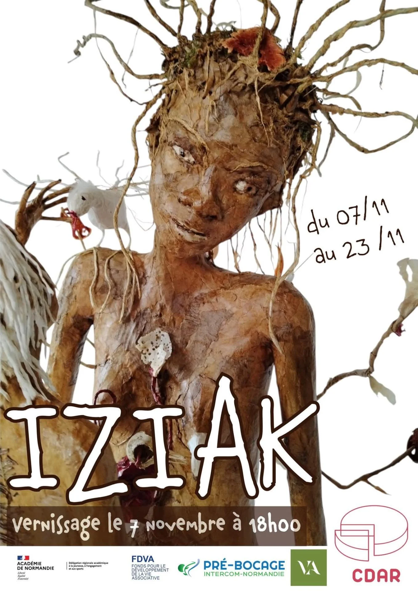Cdar iziak du 7 au 13 novembre 2025 et vernissage
