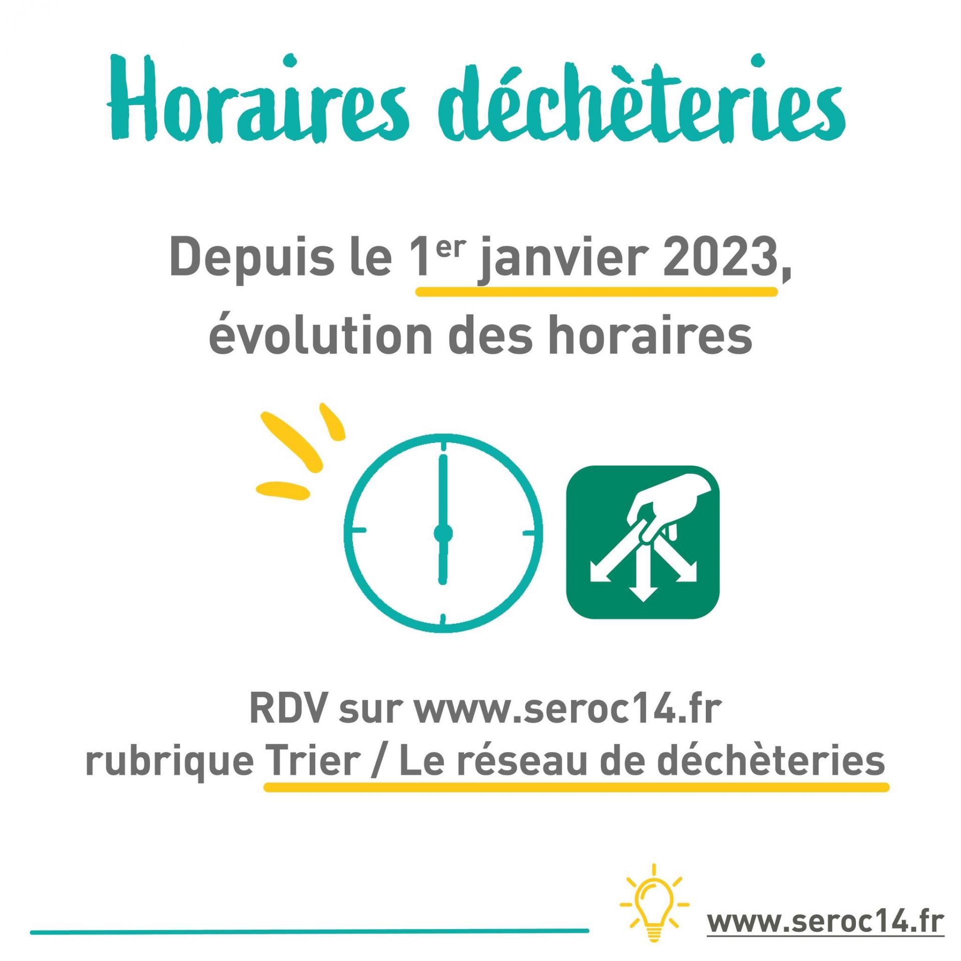 Changement d horaires des decheterie