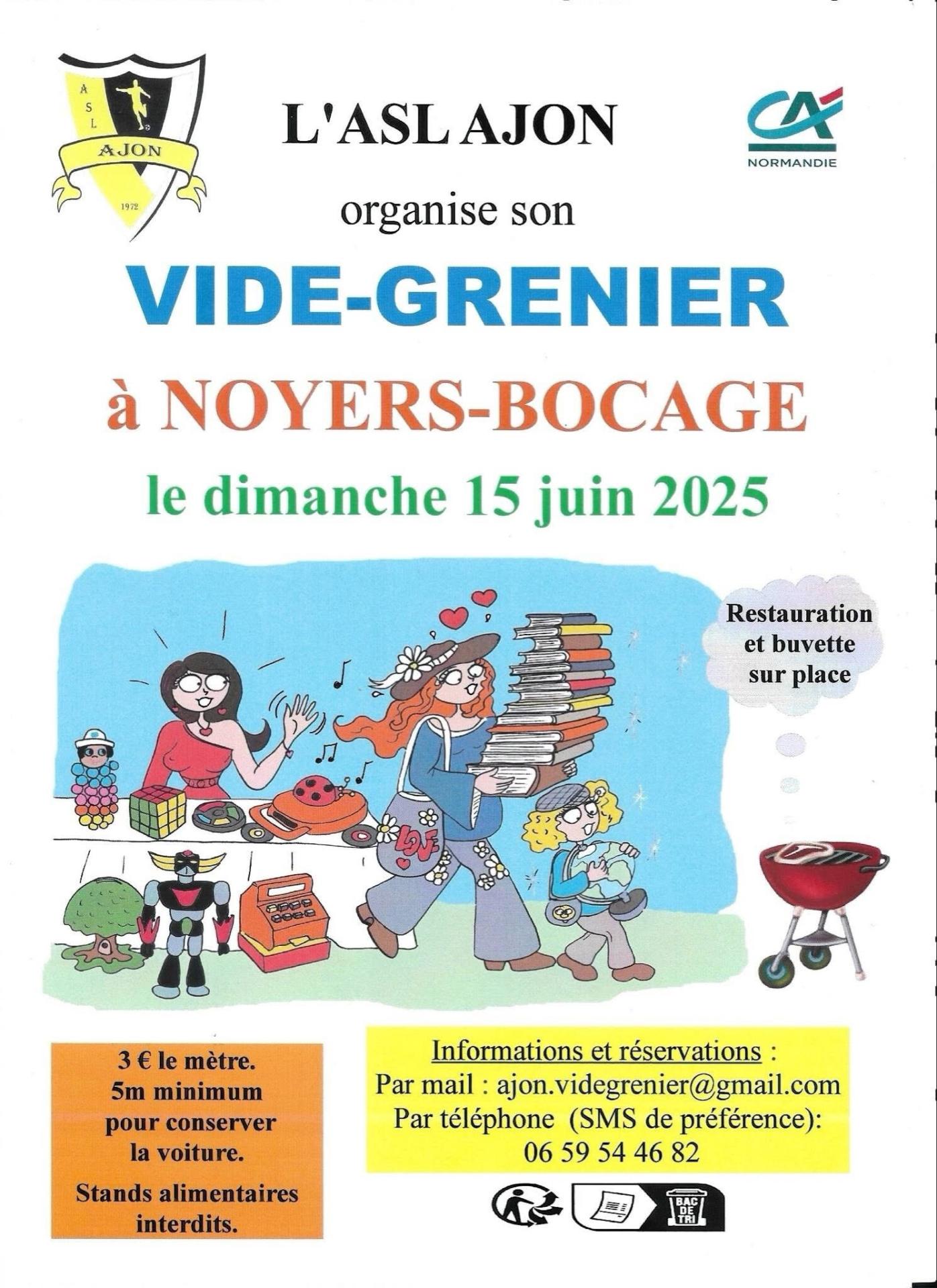 Foire aux greniers 2025 de l asl ajon