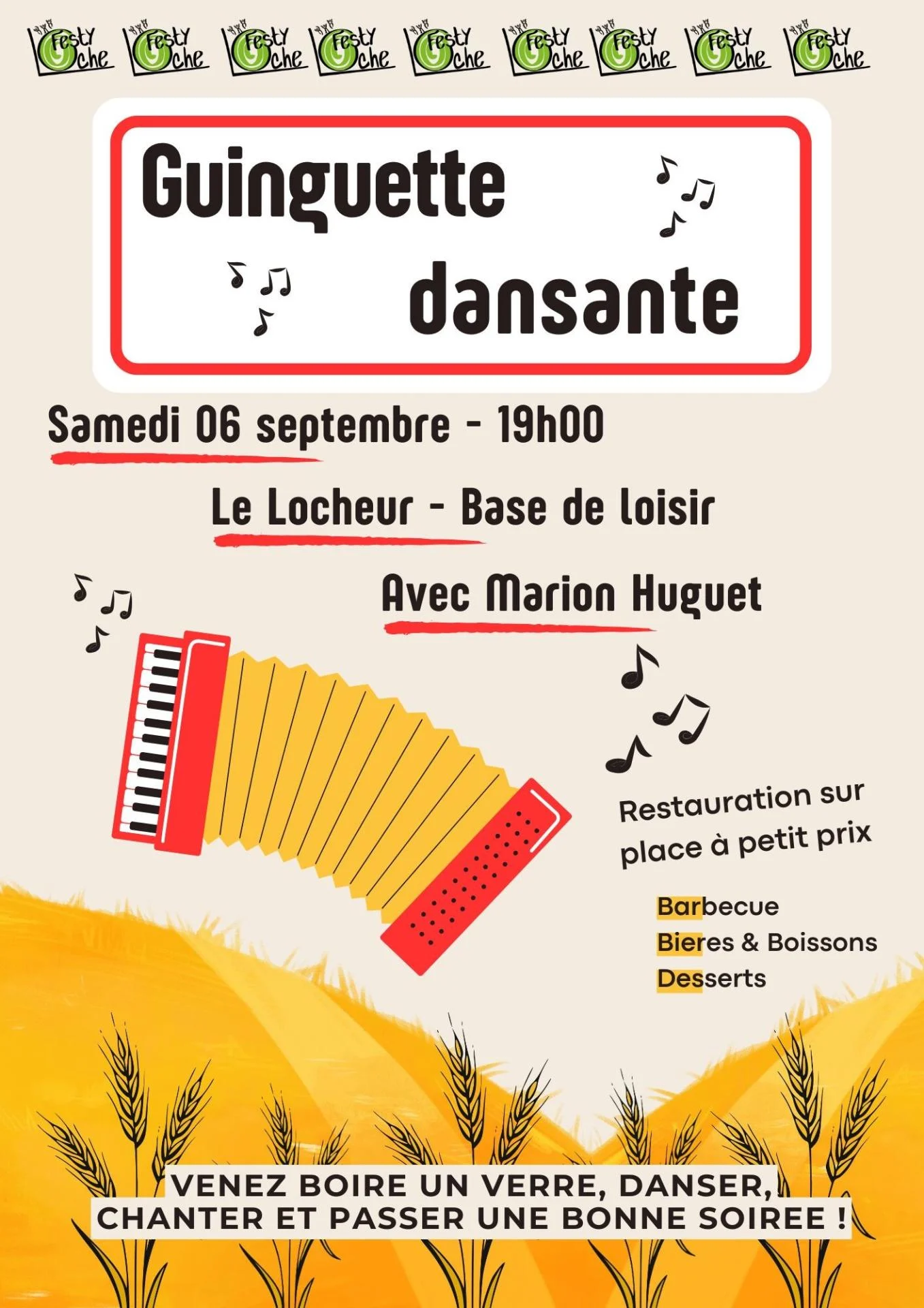 Guinguette dansante festy loche 2025