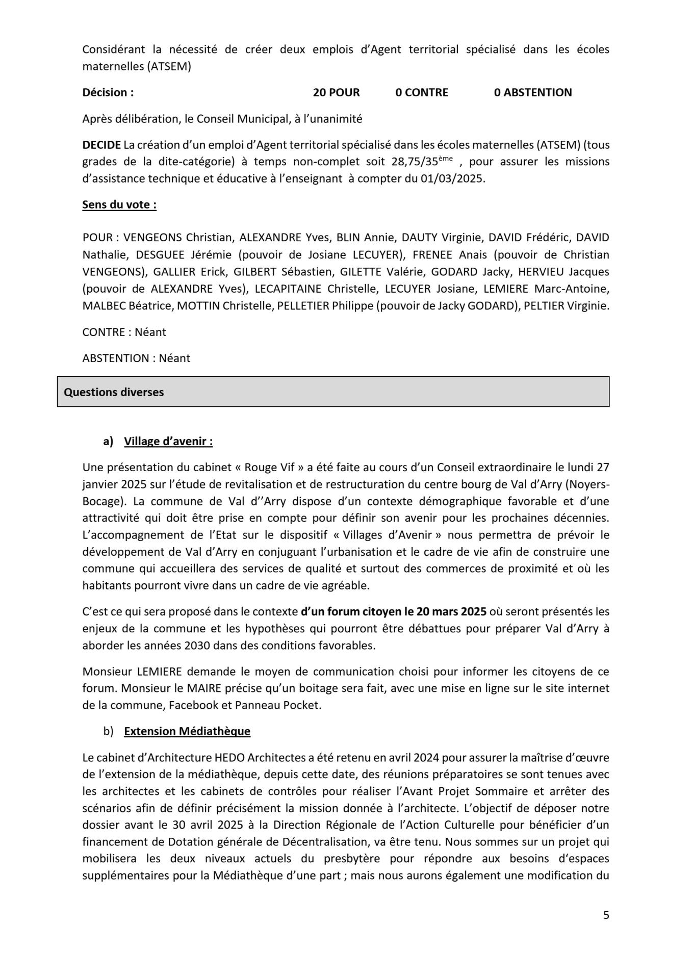 Proces verbal du 10 fevrier p6