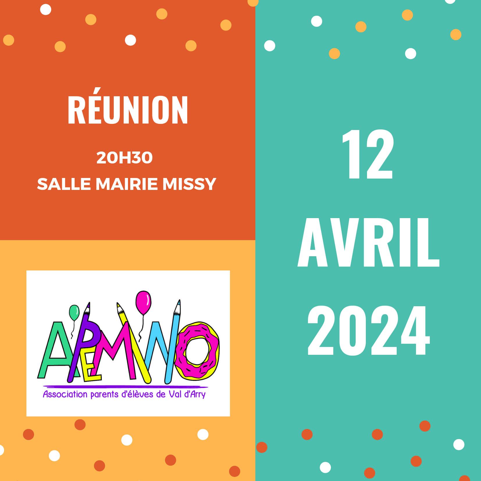 Reunion apemino du 12 avril 2024