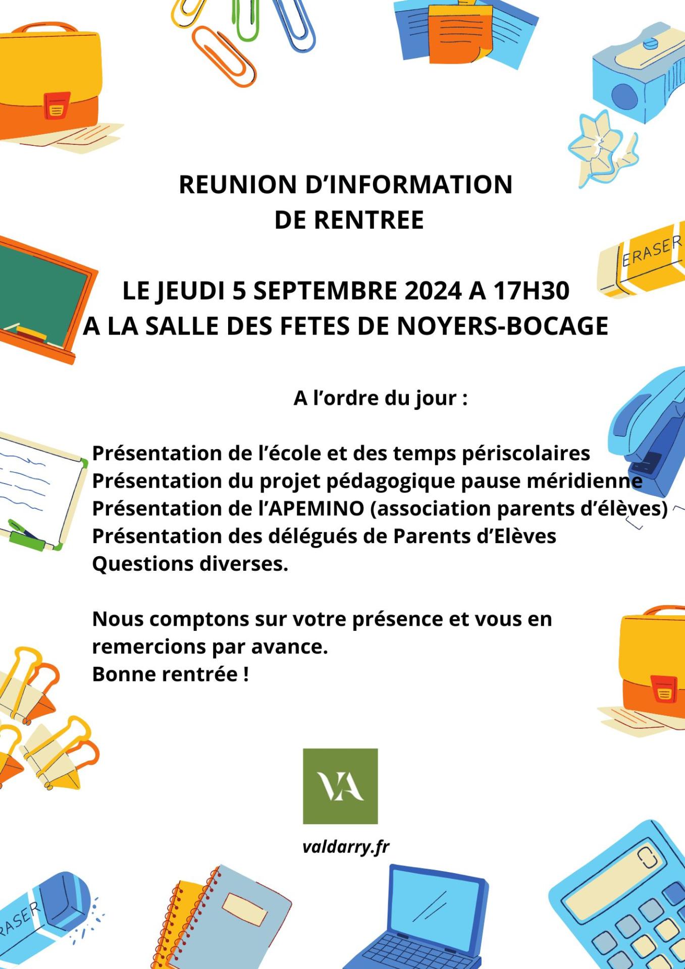 Reunion information
