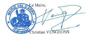 Signature du maire