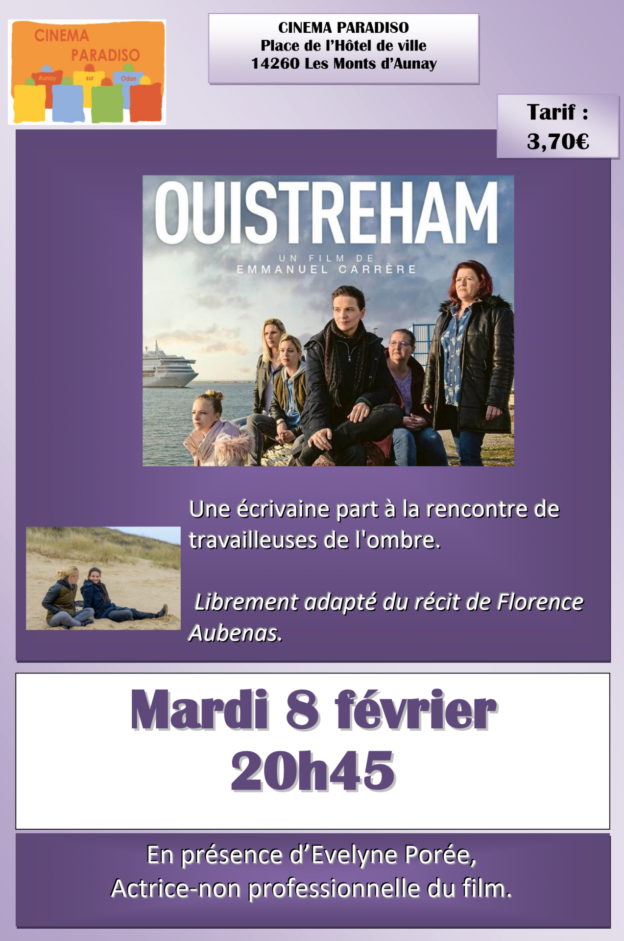 Soiree cinema paradiso ouistreham