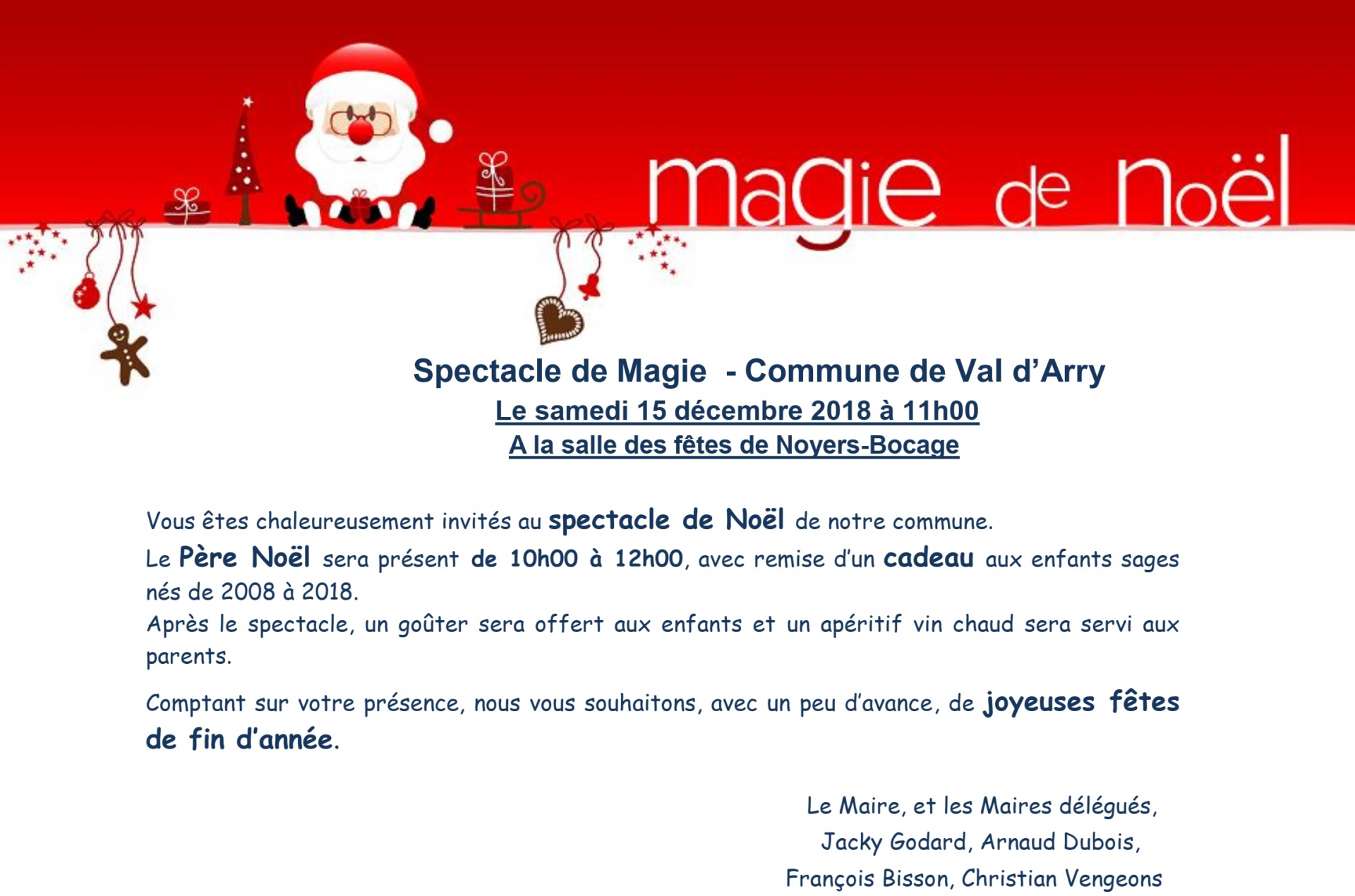 Spectacle de noel 2018