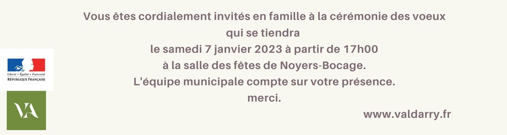 Texte invitation voeux habitants